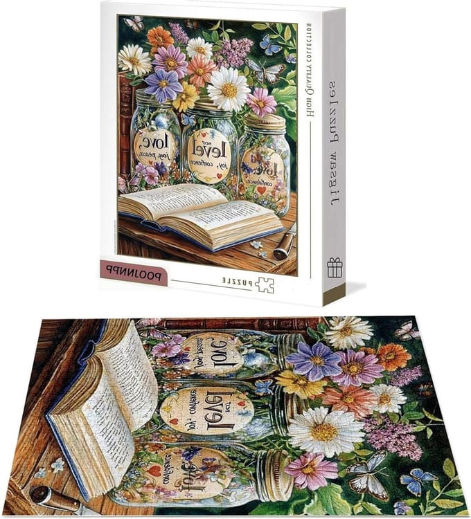 Houten Puzzel - Legpuzzel Volwassenen - Ontspanning Thuis - Genummerde Rug - 4000 Stukjes - Multicolor