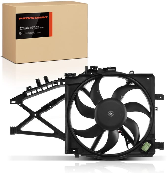 Frankberg 1x Motorradiator enkele ventilator