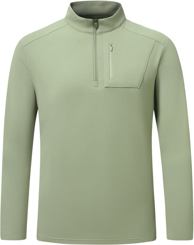 YOUTHUP Heren Stretch sportshirt - Half-rits ontwerp - S