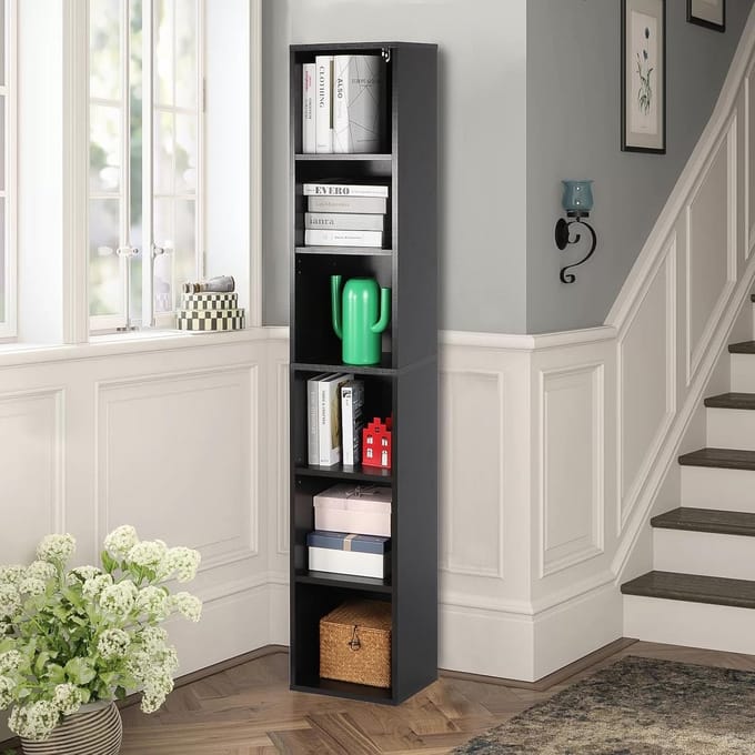 Zwarte 6-laagse Cube Organizer