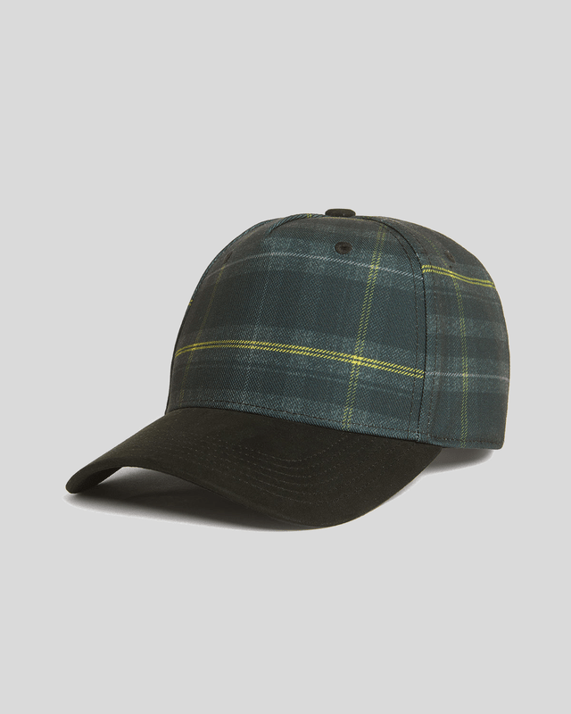 Lyle & Scott Contrast Tartan Check Baseballpet - Zwart