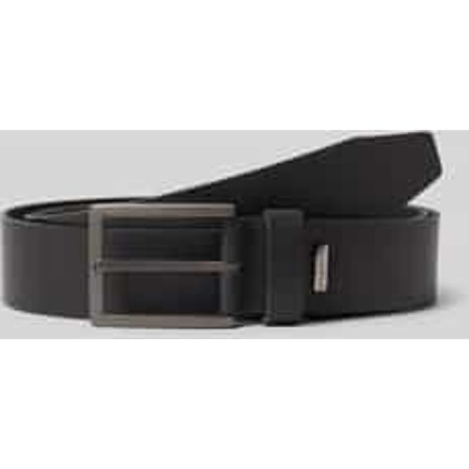 bugatti Leren Riem Men´s Leather Belt 3.5 W85 Black Zwart