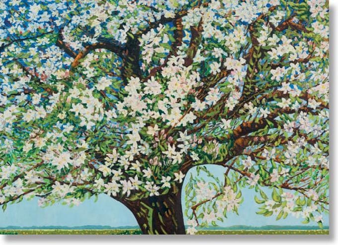 Poster, 50 x 70, Beemster, bloeiende boom, Toorop