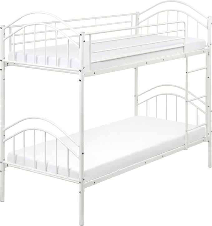 CHARTRES - Stapelbed - Wit - 90 x 200 cm - Metaal