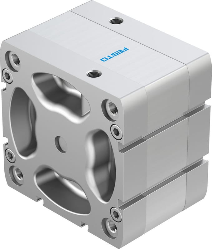 Festo Compacte Cilinder 100mm Boring 15mm Slag ISO 21287 Dubbelwerkend - 577191 - P2BUN