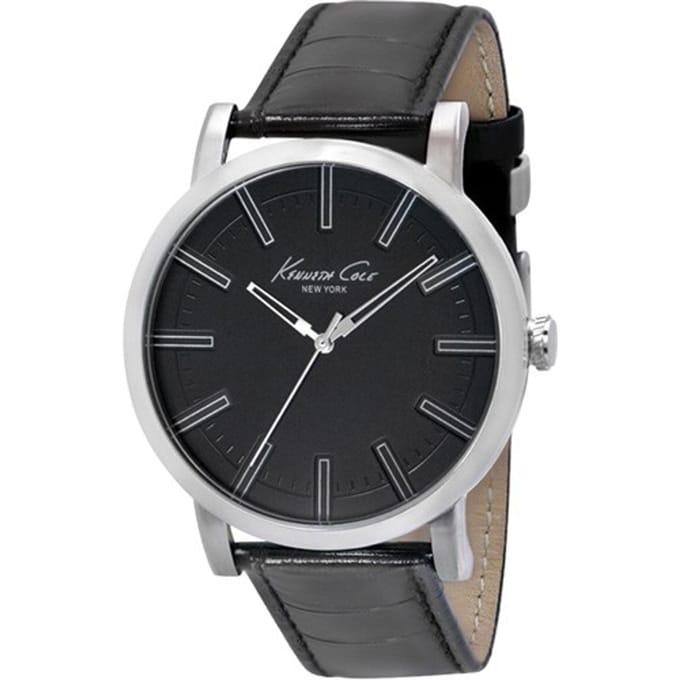 Horloge KENNETH COLE IKC1997. Kwarts, Kleur zwart. Man. gray