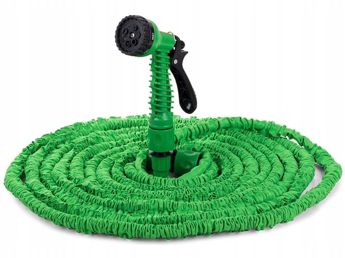 BASIC Flexibele tuinslang en bewatering 60 meter - Tuinbewatering - Tuinsproeier - Waterslang - 7 Sproeifuncties
