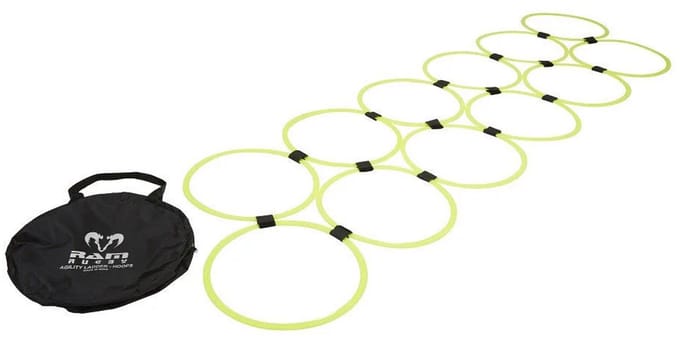 Snelheid en Behendigheidsladder - 12 x 50 cm Hoops