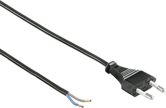 Pro Euro cord for assembly 1.5 m Zwart