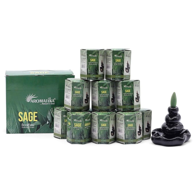Masala Backflow Wierookpakket van 10 - Salie