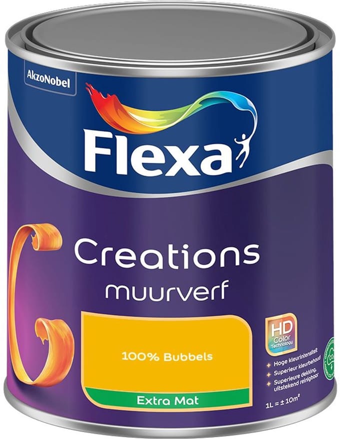 Flexa - Creations Muurverf Extra Mat - 100% Bubbels - Mengverf - 1 L