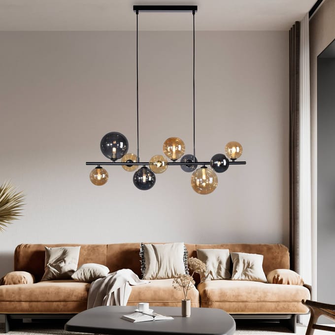 Paul Neuhaus Popsicle hanglamp, glas, 85 cm lang, G9