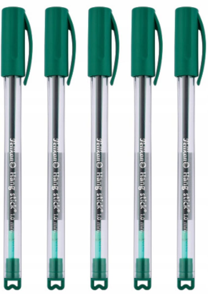 Pelikan Hangstick Drukpennen Set - 5x Groen