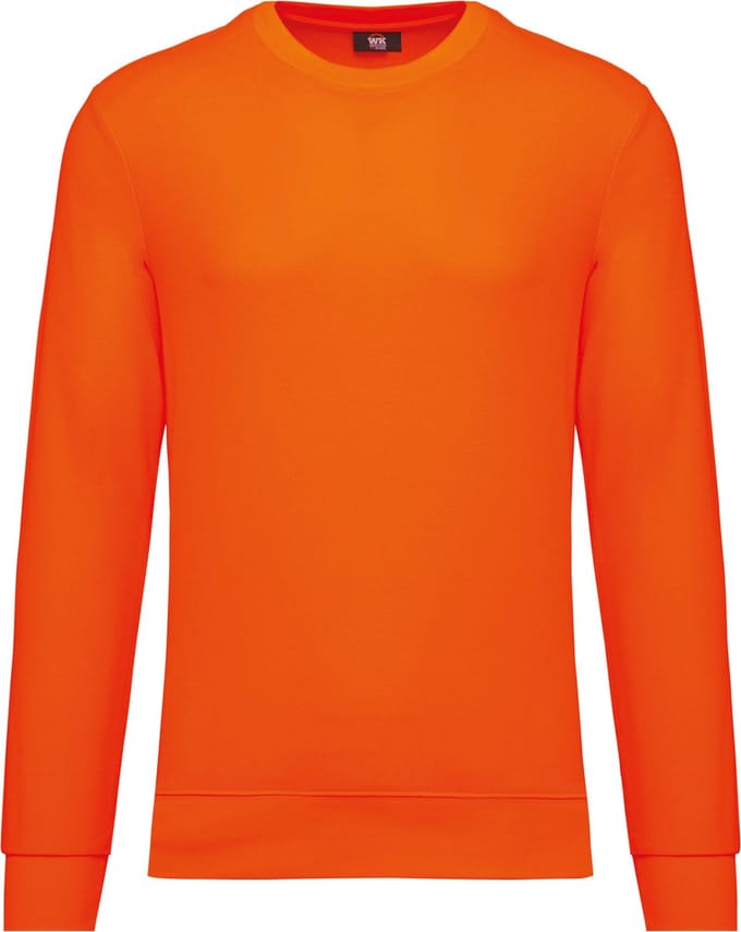 WK. Designed To Work Duurzaam uniseks sweater polyester/katoen WK405 - Fluorescent Orange - M