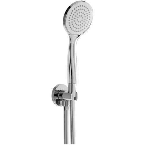 Herzbach LIVING SPA bath set with cone holder and shower connection bend, round 11.620224.2.01