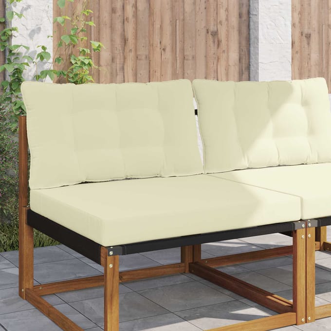 vidaXL - Buitenbankkussen - Polyester - Crèmekleurig - 80 - x - 68,5 - cm