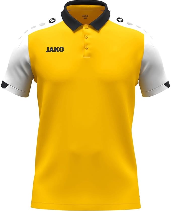 Jako Dynamic Polo Heren - Geel / Wit / Zwart | Maat: 4XL