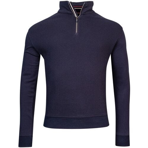 Baileys Trui Sweat Front Two-Tone Honeycomb Doubleface Interlock Navy / male