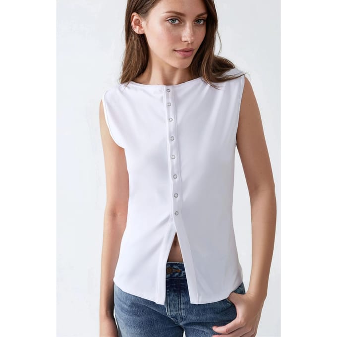 Slim Fit Crew Neck Gebreide Vest