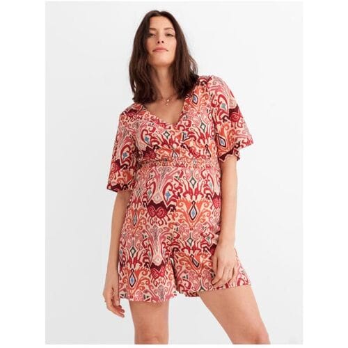 Prénatal zwangerschapsjumpsuit Dark Rosered L Dames