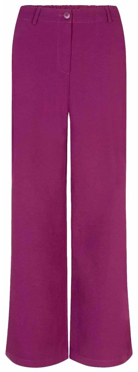 Ydence Pants Solange Tall Broeken Dames - Fuchsia - Maat S TALL
