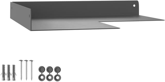 Hoekwandplank HOVER-XII 250x250x30mm antraciet