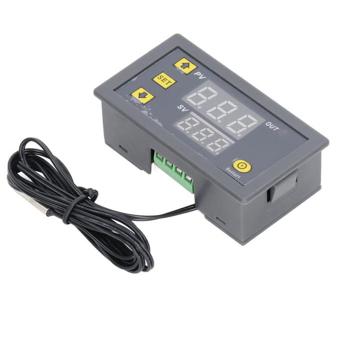 Temperatuurregelmodule LED Digitaal Display ABS Behuizing Mini Thermostaat 110?220V voor Koelkast gray
