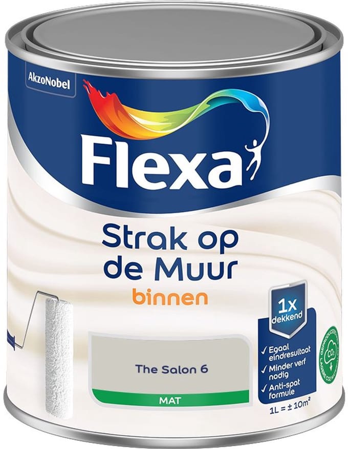 Flexa - Strak Op De Muur Binnen Mat - The Salon 6 - Mengverf - 1 L