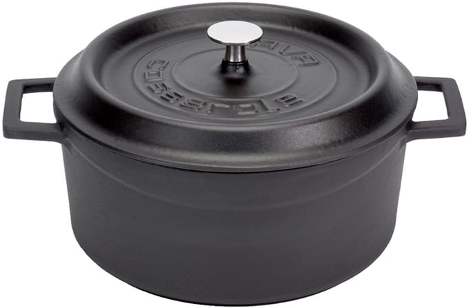 Lava - Casserole Rond Matt Black/Black 320 Mm 10.00 Ltr