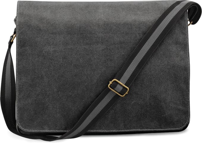Quadra Vintage Canvas schoudertas Black