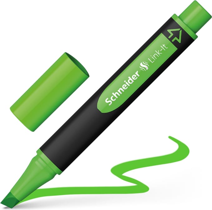 Schneider highlighter - Link-it - groen - S-119204