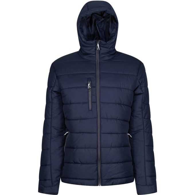 Regatta Heren Navigate Thermische Hooded Jacket (Marine/Seal Grijs)