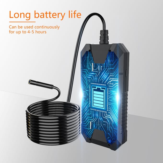Industriële endoscoopcamera met dubbele camera 1920*1080P/2592*1944P 8 LED-licht IP68 waterdicht veelkleurig
