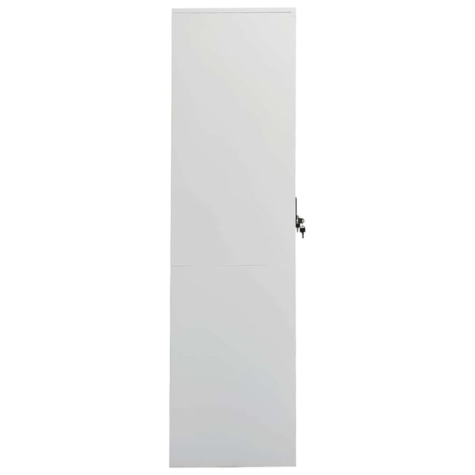 vidaXL - Kledingkast - 80x50x180 - cm - staal - lichtgrijs
