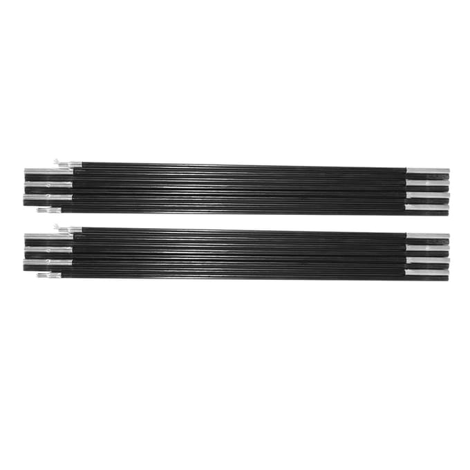 4.48M Glasvezel Kampeertent Stokken Buiten Ondersteuningsstokken Luifel Frames Kit black