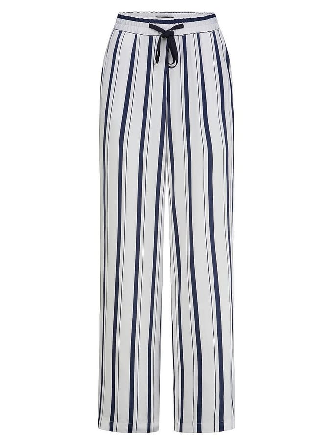 Wide Fit-broek Van Peter Hahn wit