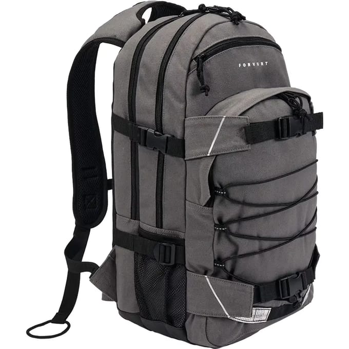 Forvert Canvas Laptop Louis Unisex Rugtas - donkergrijs - Standard