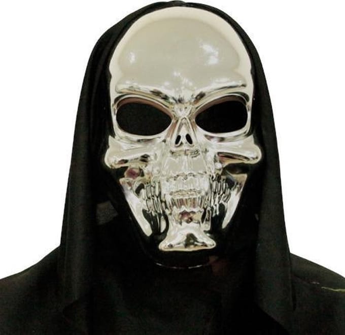 3D Masker "Black & Bone" Plastic