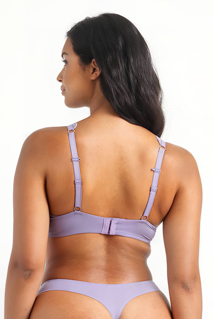 Livera Co Bra Tshirt Donna Micro Rib Turtledove Taglia: D70 | Reggiseni Outlet | Donna