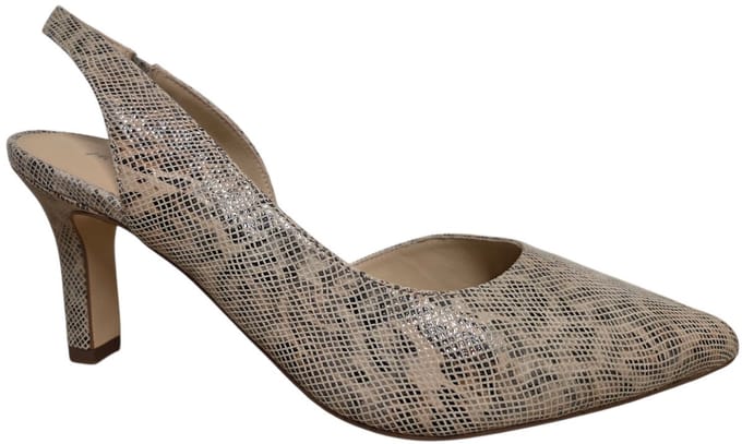 Peter Kaiser 9-9-79642-46 458 Pump open Hiel Luipaardprint Leer Dames - Beige - 38