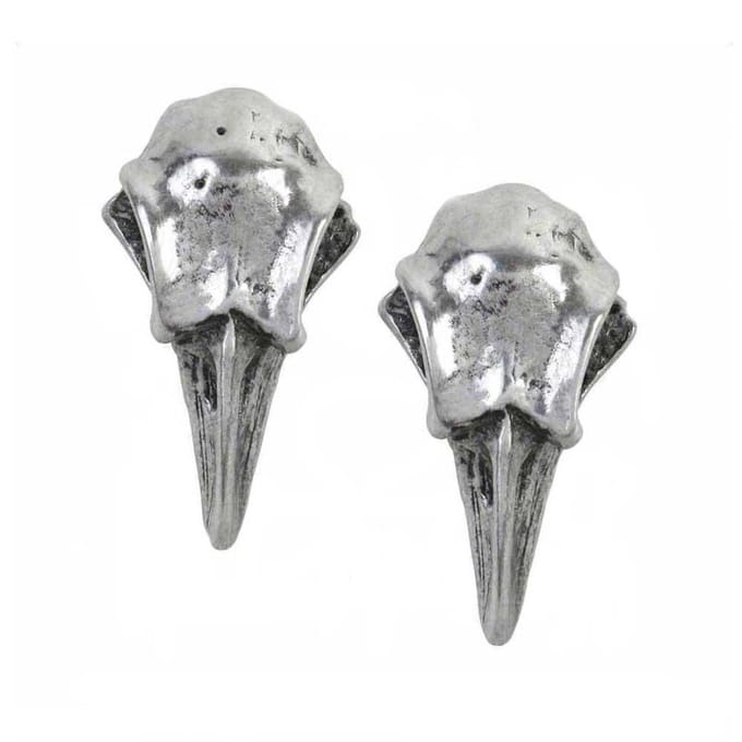 Alchemy Gothic Stud oorbellen RABESCHADEL Zilverkleurig