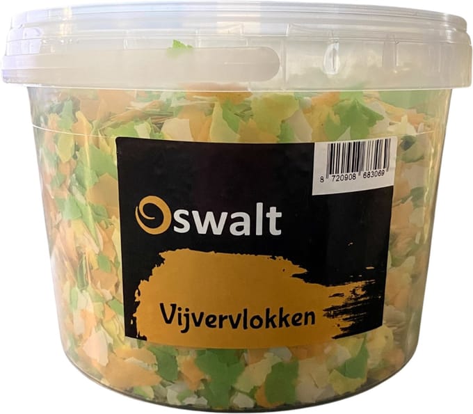 Oswalt Vijvervlokken - Visvoer - 2,5 liter - in emmer