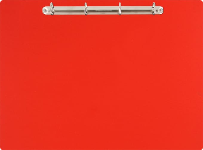 Magnetisch klembord A3 incl. ringband (liggend) - Rood