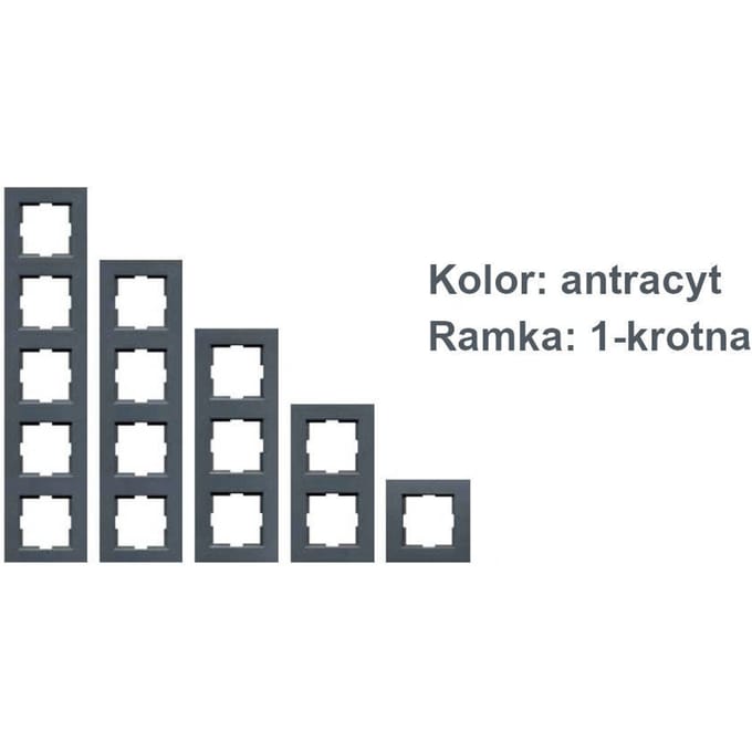 Eenvoudige afdekplaat - NOVELLA - Gerookt - Kunststof - 1 module - Binnen rook