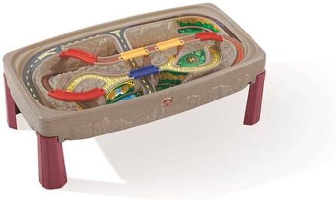 Step2 Deluxe Grand Canyon Treintafel met spoor, treinset & accessoires - Speeltafel van Kunststof