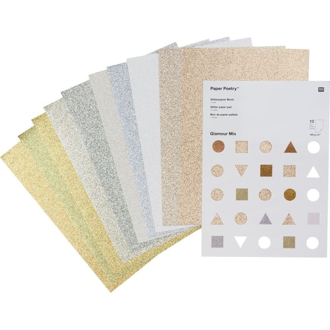 Glitterpapier "Glamour Mix"