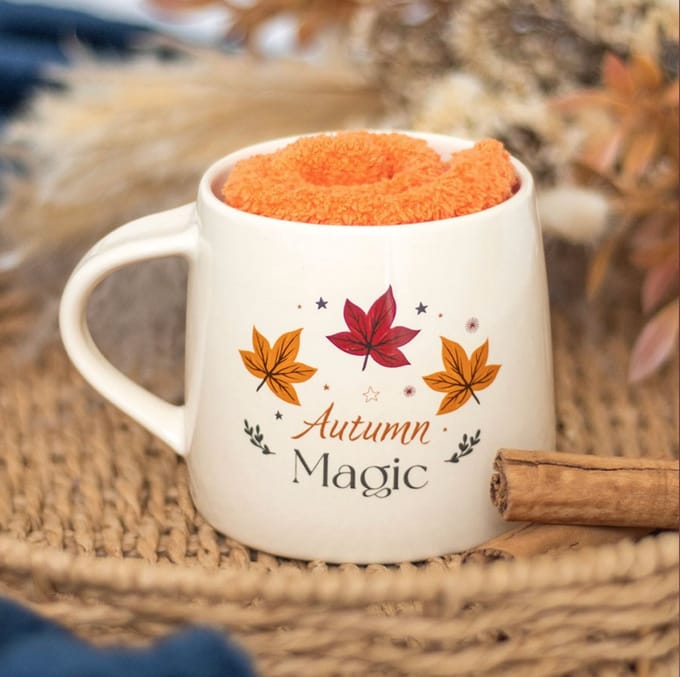 Something Different - Autumn Magic Beker & Sokken Set - Multicolours