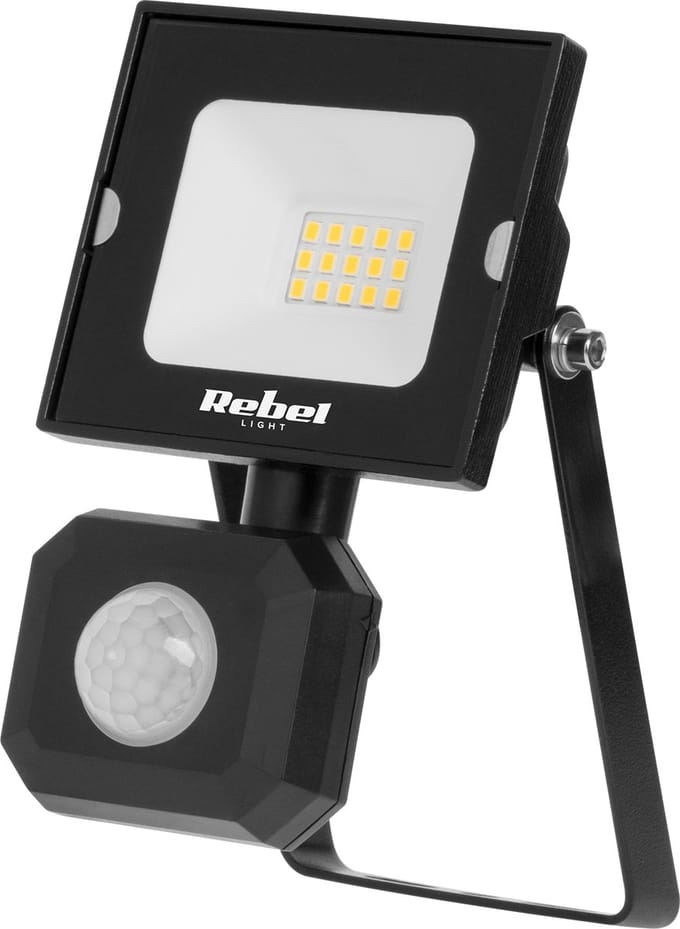 Rebel - LED Reflector - 10W - Bewegingssensor en Schemeringssensor - 6500K