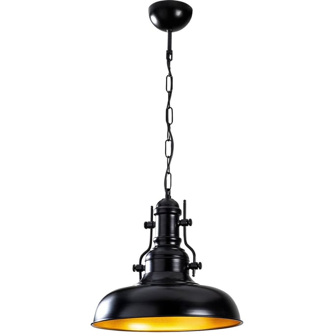 Asir - Kroonluchter - Zwart - Metalen behuizing 32 x 32 x 78 cm