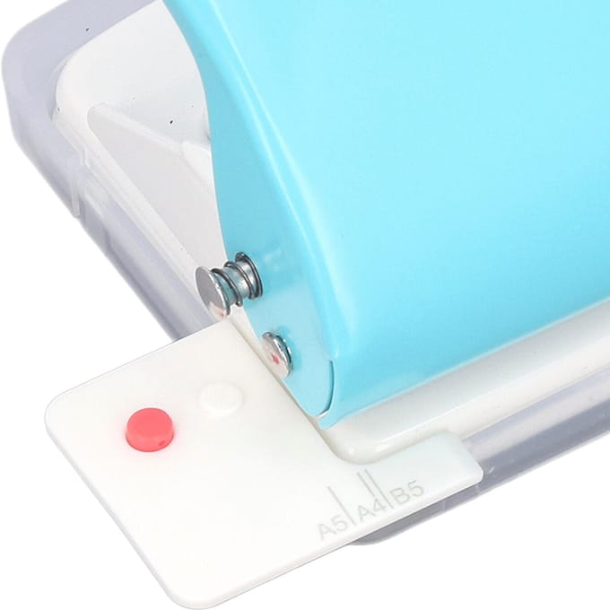 Papierbindmachine Handheld Draagbaar Spiraalbinder A4 A5 A6 A7 Spoelboek Ronde Gatenpons School Thuis Lichtblauw